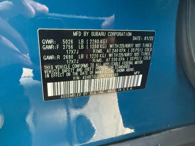 Photo of 2022 Geyser Blue Subaru Outback