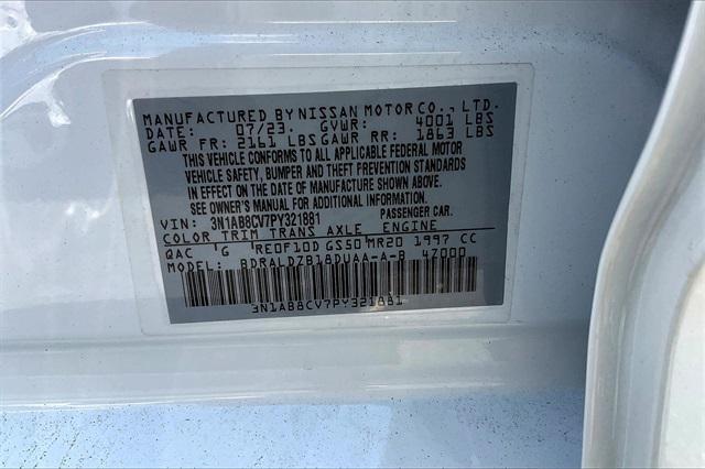 Photo of 2023 Aspen White Tricoat Nissan Sentra