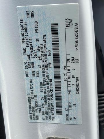 Photo of 2022 Oxford White Ford F-150