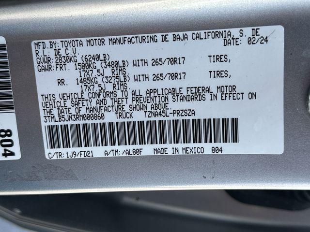 Photo of 2024 Celestial Silver Metallic Toyota Tacoma