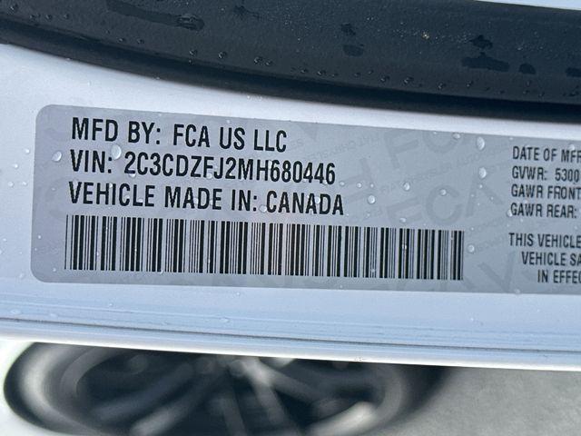 Photo of 2021 White Knuckle Clearcoat Dodge Challenger