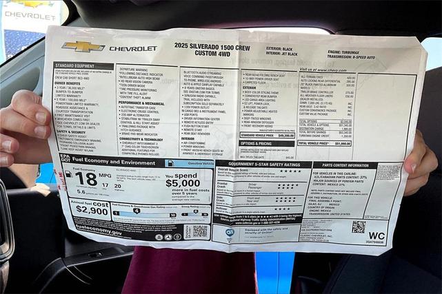 Photo of 2025 Black Chevrolet Silverado 1500