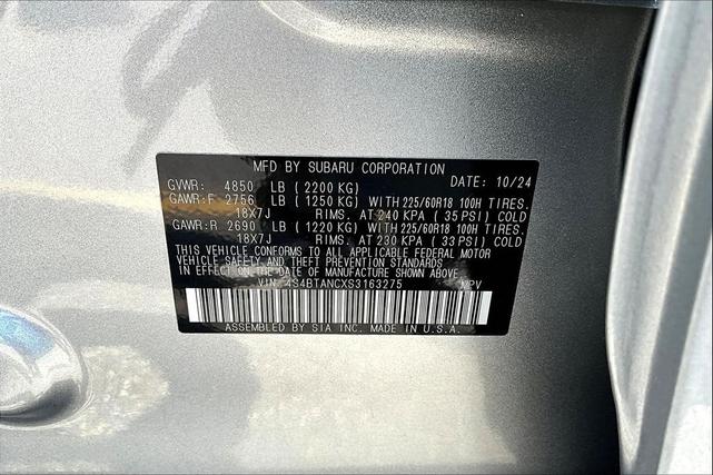 Photo of 2025 Ice Silver Metallic Subaru Outback