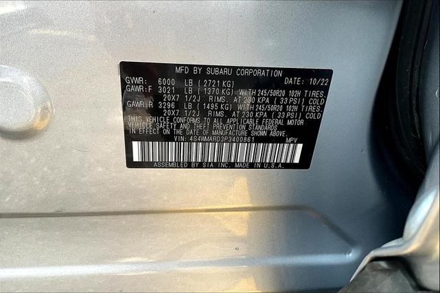Photo of 2023 Ice Silver Metallic Subaru Ascent