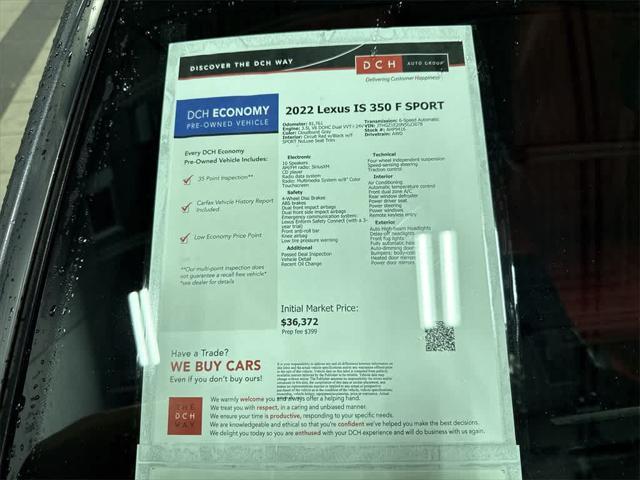 Photo of 2022 Cloudburst Gray Lexus IS 350