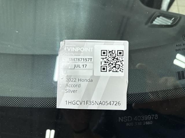 Photo of 2022 Lunar Silver Metallic Honda Accord