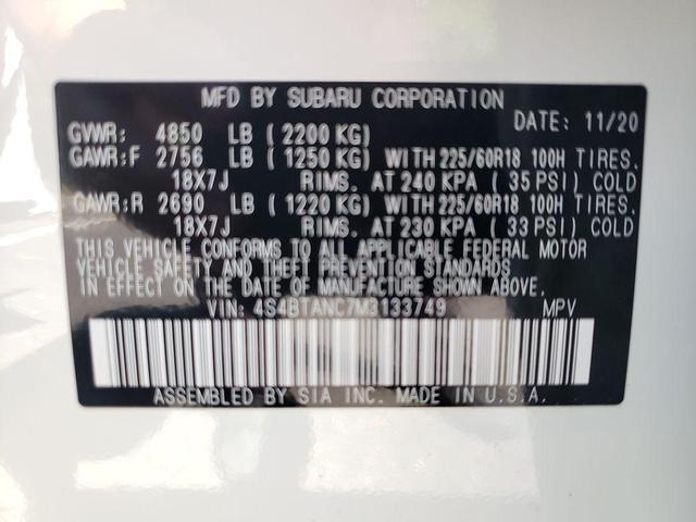 Photo of 2021 Crystal White Pearl Subaru Outback