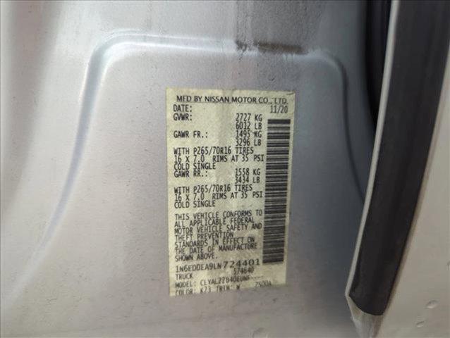 Photo of 2020 Brilliant Silver Metallic Nissan Frontier
