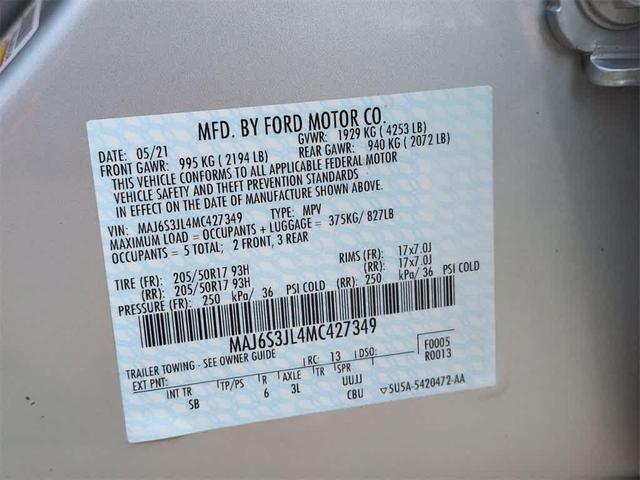 Photo of 2021 Moondust Silver Metallic Ford EcoSport