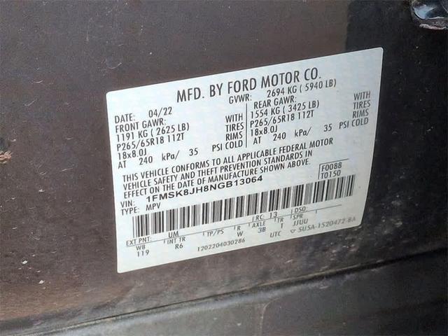 Photo of 2022 Agate Black Metallic Ford Explorer