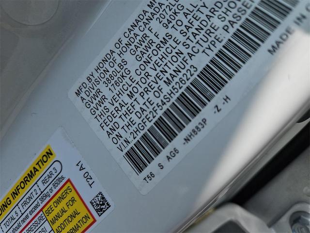 Photo of 2025 Platinum Honda Civic