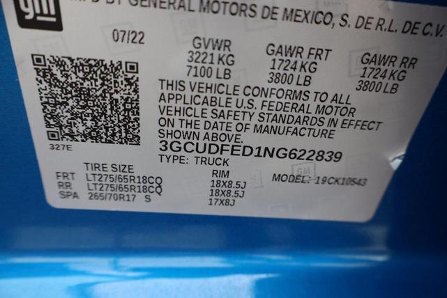Photo of 2022 Glacier Blue Metallic Chevrolet Silverado 1500