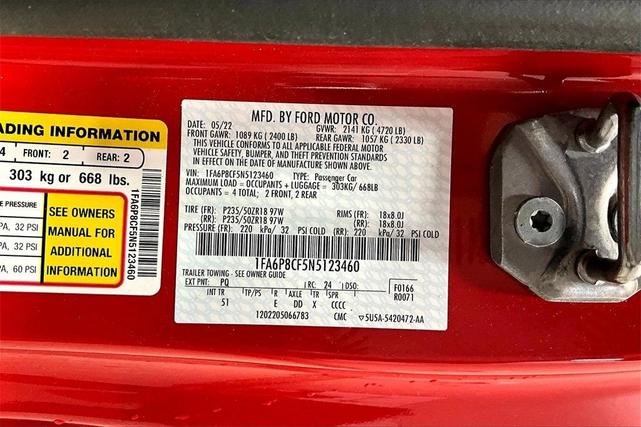 Photo of 2022 Race Red Ford Mustang