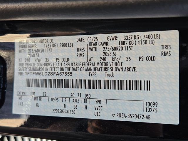 Photo of 2025 Agate Black Metallic Ford F-150