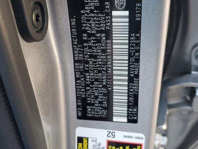 Photo of 2022 Celestial Silver Metallic Toyota Camry