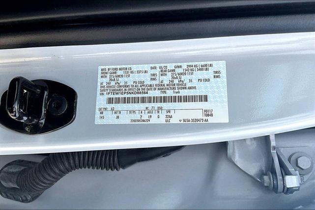 Photo of 2022 Space White Metallic Ford F-150