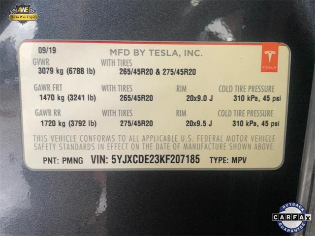 Photo of 2019 Midnight Silver Metallic Tesla Model X