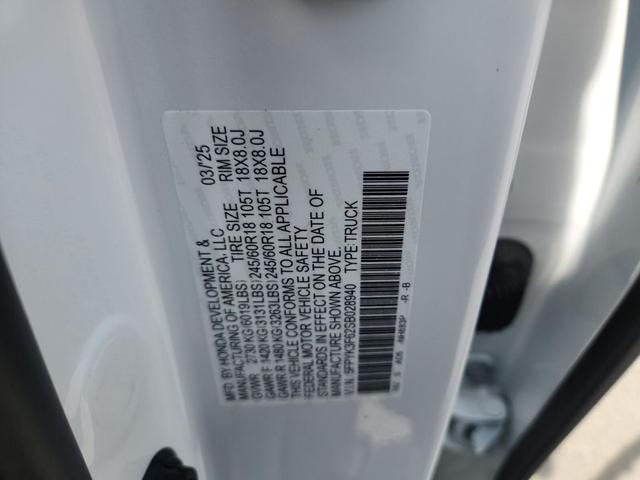 Photo of 2025 Platinum White Pearl Honda Ridgeline