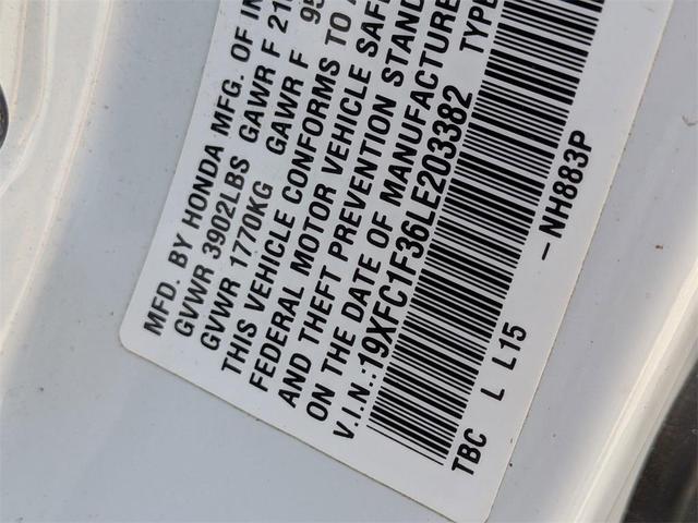 Photo of 2020 Platinum White Pearl Honda Civic