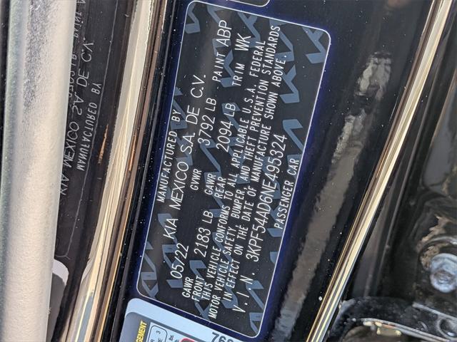 Photo of 2022 Aurora Black Kia Forte
