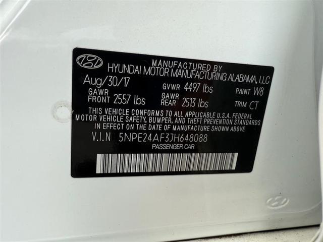 Photo of 2018 Quartz White Pearl Hyundai SONATA
