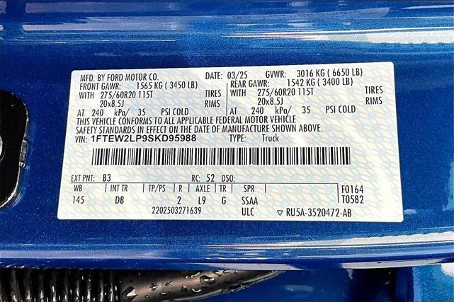 Photo of 2025 Atlas Blue Metallic Ford F-150