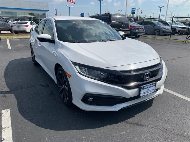 Photo of 2021 Platinum White Pearl Honda Civic