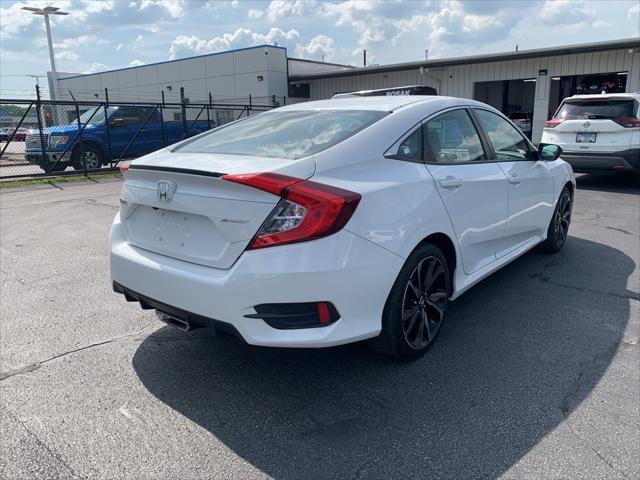 Photo of 2021 Platinum White Pearl Honda Civic