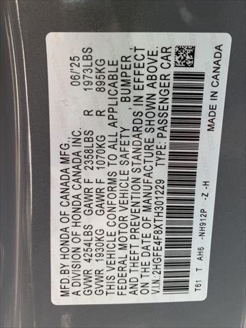 Photo of 2026 Gray Honda Civic Hybrid