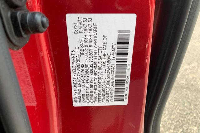 Photo of 2022 Radiant Red Metallic II Honda Odyssey