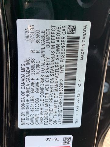 Photo of 2026 Crystal Black Pearl Honda Civic Hybrid