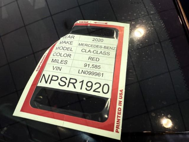 Photo of 2020 RED Mercedes-Benz CLA 250