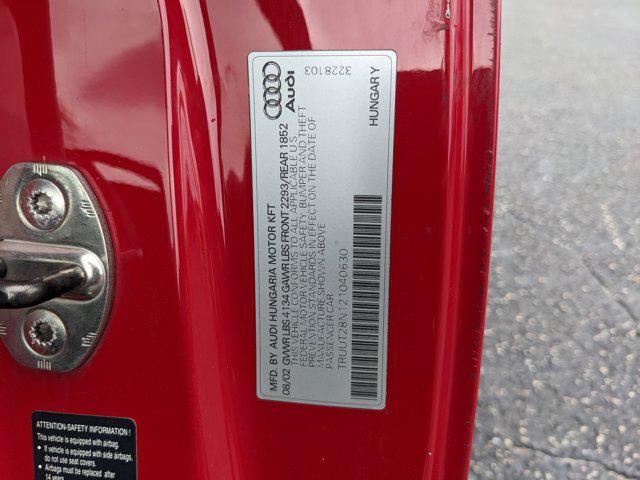 Photo of 2002 Amulet Red Audi TT