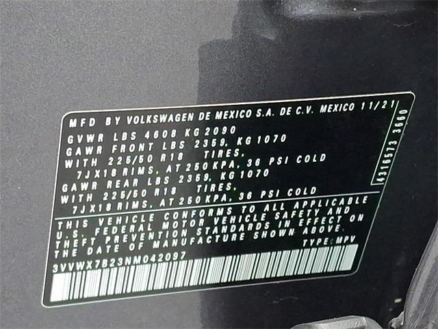 Photo of 2022 Platinum Gray Metallic Volkswagen Taos