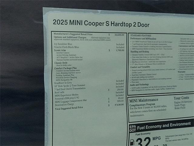 Photo of 2025 Blue Metallic MINI Hardtop