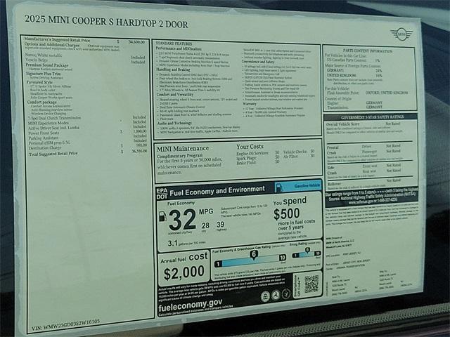 Photo of 2025 White Metallic MINI Hardtop