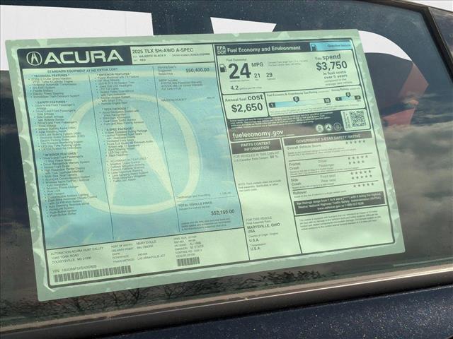 Photo of 2025 Majestic Black Pearl Acura TLX