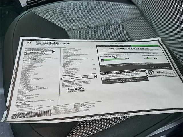 Photo of 2025 Bright White Clearcoat RAM ProMaster 2500