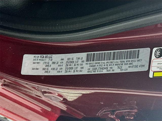 Photo of 2019 Delmonico Red Pearlcoat RAM 1500