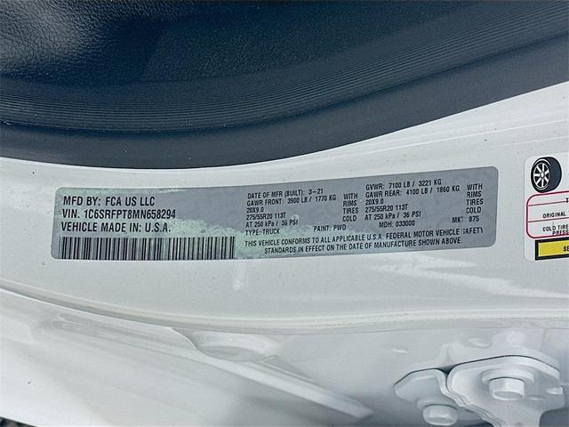 Photo of 2021 Ivory White Tri-Coat Pearlcoat RAM 1500