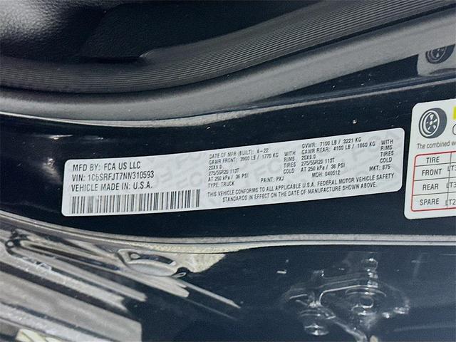 Photo of 2022 Diamond Black Crystal Pearlcoat RAM 1500