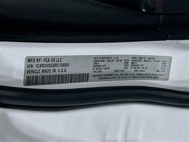 Photo of 2024 White Knuckle Clearcoat Dodge Durango