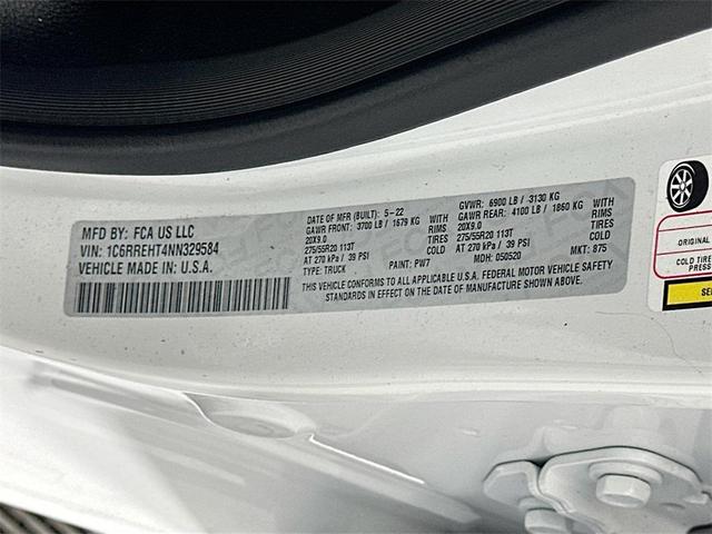 Photo of 2022 Bright White Clearcoat RAM 1500