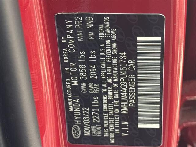 Photo of 2023 Scarlet Red Pearl Hyundai ELANTRA
