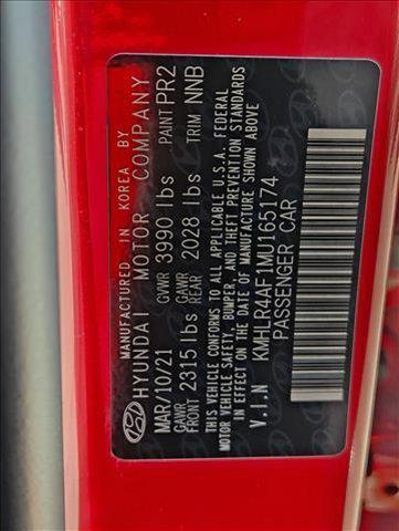 Photo of 2021 Scarlet Red Pearl Hyundai ELANTRA