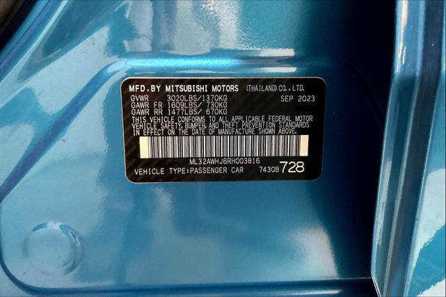 Photo of 2024 Sapphire Blue Metallic w/Black Roof Mitsubishi Mirage
