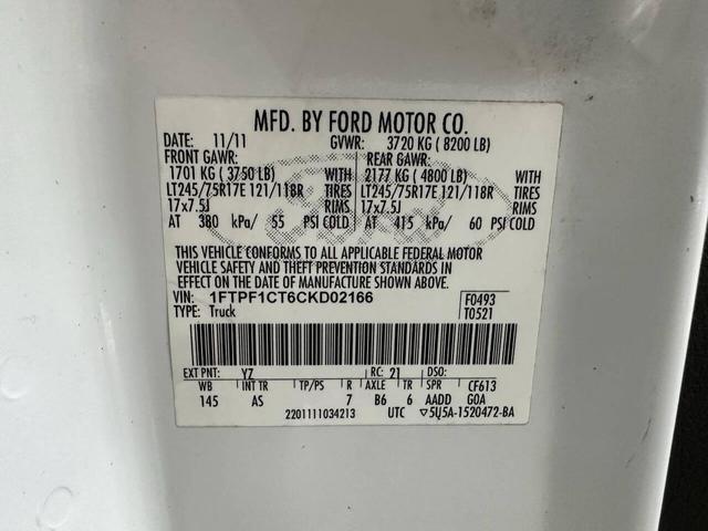 Photo of 2012 Oxford White Ford F-150