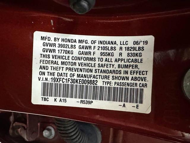 Photo of 2019 RED Honda Civic