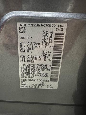 Photo of 2017 Graphite Shadow INFINITI QX60