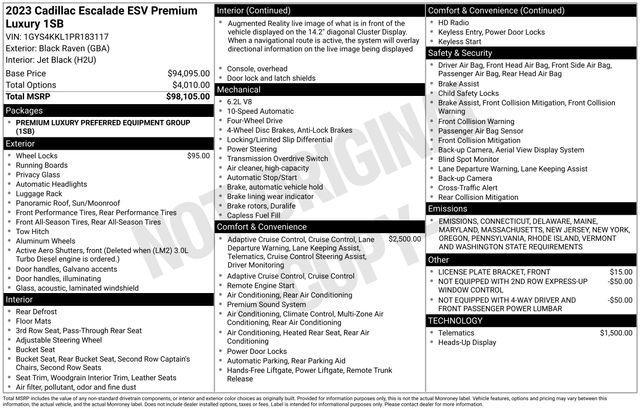 Photo of 2023 Black Raven Cadillac Escalade ESV